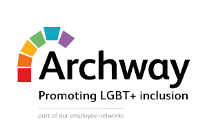 archway promoting LGTB+ inclusion